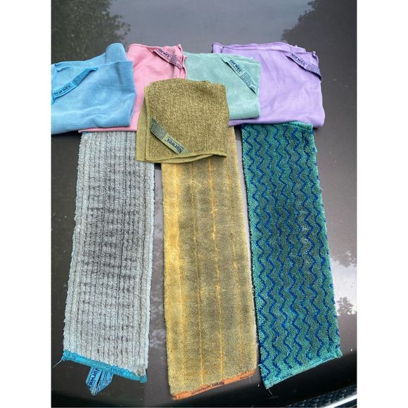 NORWEX Mop System w/ 3 used Pads 5 Hand cloth for window polish 2 enviro 1 fruit - Picture 4 of 16